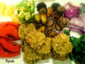 Recette Assiette libanaise et falafels en croquettes