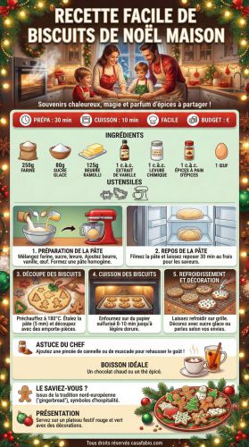 Recette Facile de biscuits de Noël maison