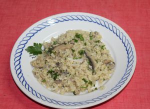 Recette Quinoa aux champignons façon risotto