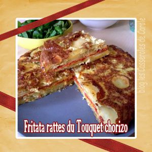 Recette Fritata/Omelette rattes du Touquet & chorizo
