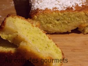 Recette Cake poires/pistaches