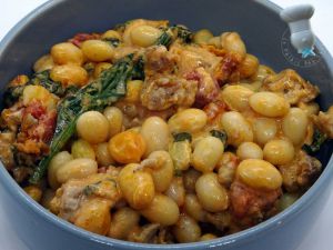 Recette Haricots aux saucisses, comme un one pot