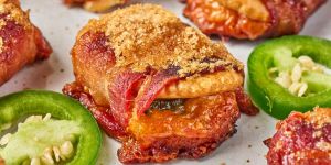 Recette Bacon Wrapped Cheese Crackers