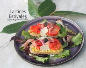 Recette Tartines estivales