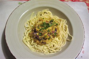Recette Carbonara aux deux spaghetti