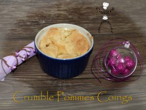 Recette Crumble pommes coings