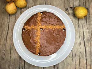 Recette Gâteau crousti-fondant poire chocolat