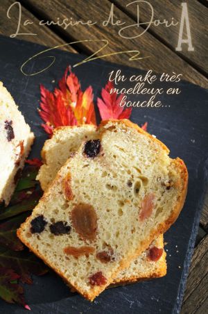 Recette Cake à la bergamote, trois raisins et Rhum