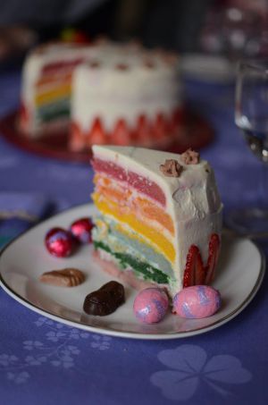 Recette Rainbow cake