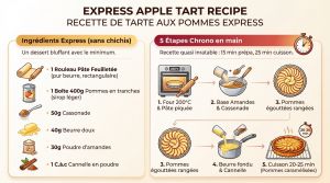 Recette Tarte fine pommes rapide : le secret du croustillant