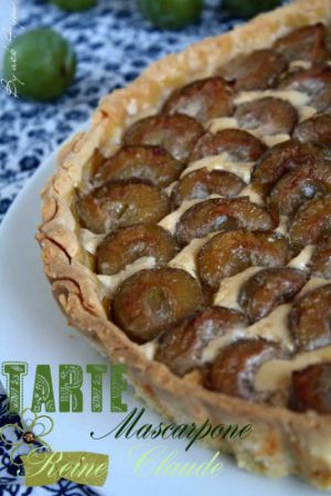 Recette Tarte aux Reines Claude et mascarpone