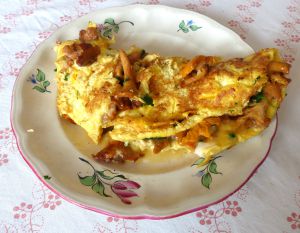 Recette Omelette aux girolles