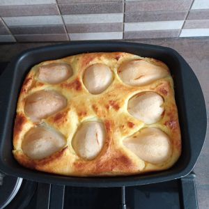 Recette Clafouti semoule aux poires avec combi ninja