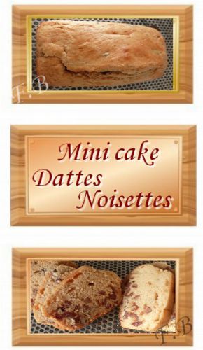 Recette Mini cake dattes / noisettes