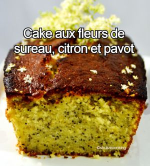 Recette Cake aux fleurs de sureau, citron et pavot