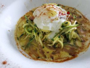 Recette Spaghetti de Courgettes et Chèvre et miel pour l’été