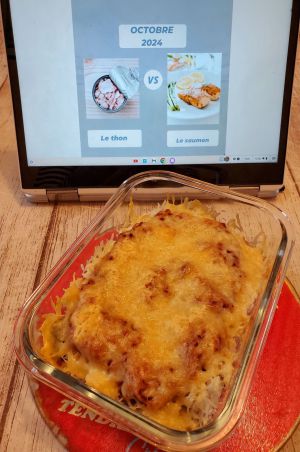 Recette Gratin de trio de choux au riz et au thon