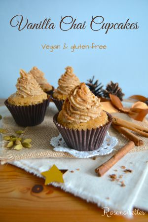 Recette Vanilla Chaï Cupcakes (vegan&sans gluten)