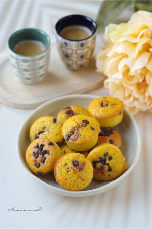 Recette Mini muffins noisettes cœur pâte à tartiner