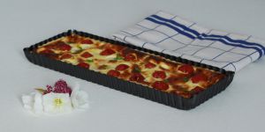 Recette Quiche saumon mozzarella et tomates cerises (au Thermomix)