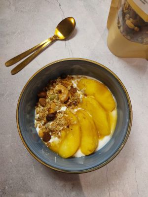 Recette Granola Bowl aux pommes dorées