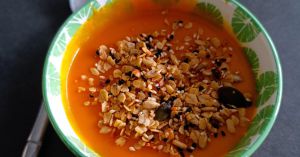 Recette Velouté de  courge butternut et poivron rouge