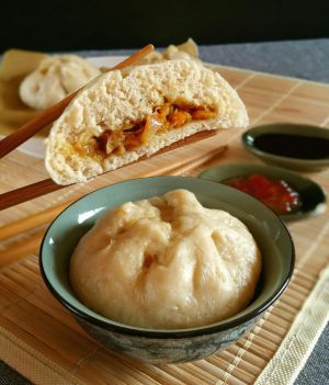 Recette Noël Gourmand & vegan : Baos aux carottes et oignons confits, aux 5 épices (Défi 0.0 Chut #7)