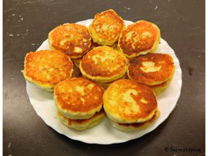Recette Pancakes salés au fromage frais - Syrniki