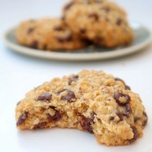 Recette Cookies aux flocons d’avoine et au chocolat {vegan}