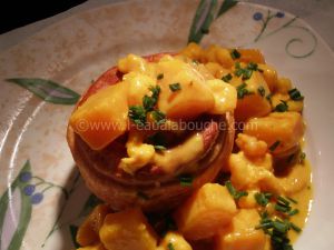 Recette Vol-Au-Vent Crevettes Et Courge Au Curry