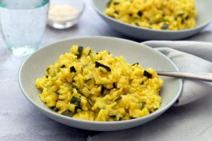 Recette Risotto aux courgettes et curry