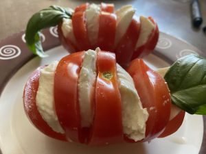 Recette Éventail de tomate mozzarella