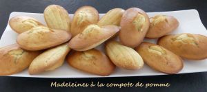 Recette Madeleines à la compote de pomme *