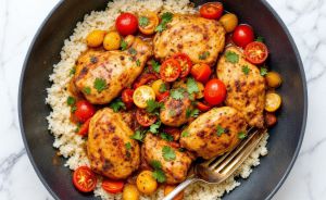 Recette Sauté de Poulet à la Créole (Georgie, Caroline du Nord, Etats-Unis)