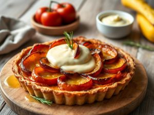 Recette Découvrez la Tarte Tatin aux Légumes Racines avec sa Sauce Fromage Onctueuse!