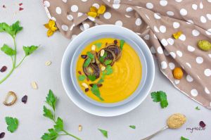 Recette Soupe butternut et beurre de cacahuètes (vegan)