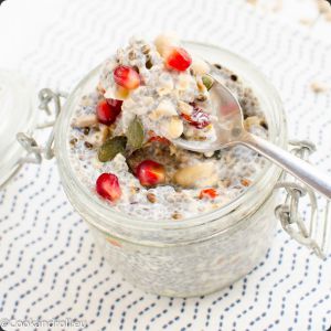 Recette Pudding de noix, graines, et chia