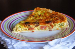 Recette Quiche aux courgettes et au Chorizo