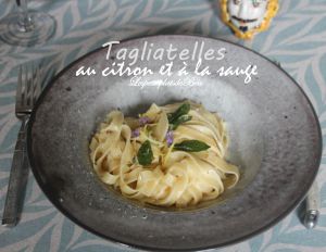 Recette Tagliatelles au citron et à la sauge