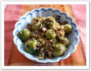 Recette Crumble de choux de bruxelles