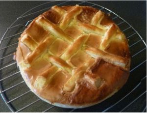 Recette Epiphanie avec la Tarte Conversation plus légère en sucre, pâte maison