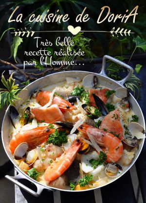 Recette Marmite de poissons et coquillages