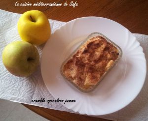 Recette Crumble pomme speculoos