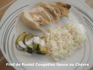 Recette Tour Rapide en Cuisine #170 - Filet de Poulet et Courgettes Sauce au Chèvre