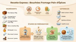 Recette Bouchées fromage pain d’épices : recette inratable