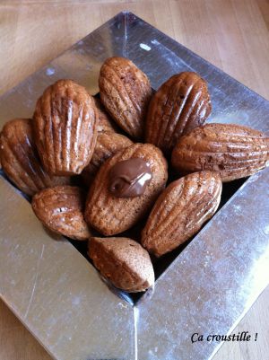 Recette Madeleines gourmandes au nutella