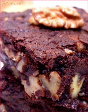 Recette Brownie vegan {sans oeufs, sans lait, sans gluten}