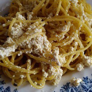 Recette #Vegan Spaghettis à la ricotta de soja express