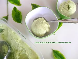 Recette Glace aux avocats et lait de coco