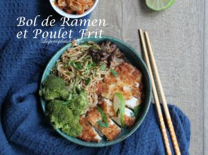 Recette Bol de ramen et poulet frit